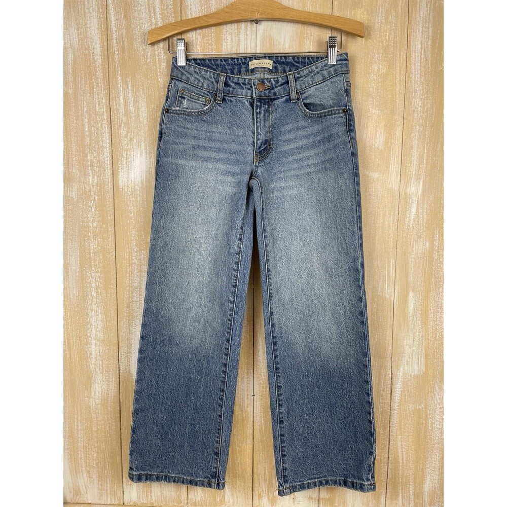 Oliver Logan Women's Jeans Size 24 Low Rise Classic Worn Indigo Wide Leg - Picture 1 of 12